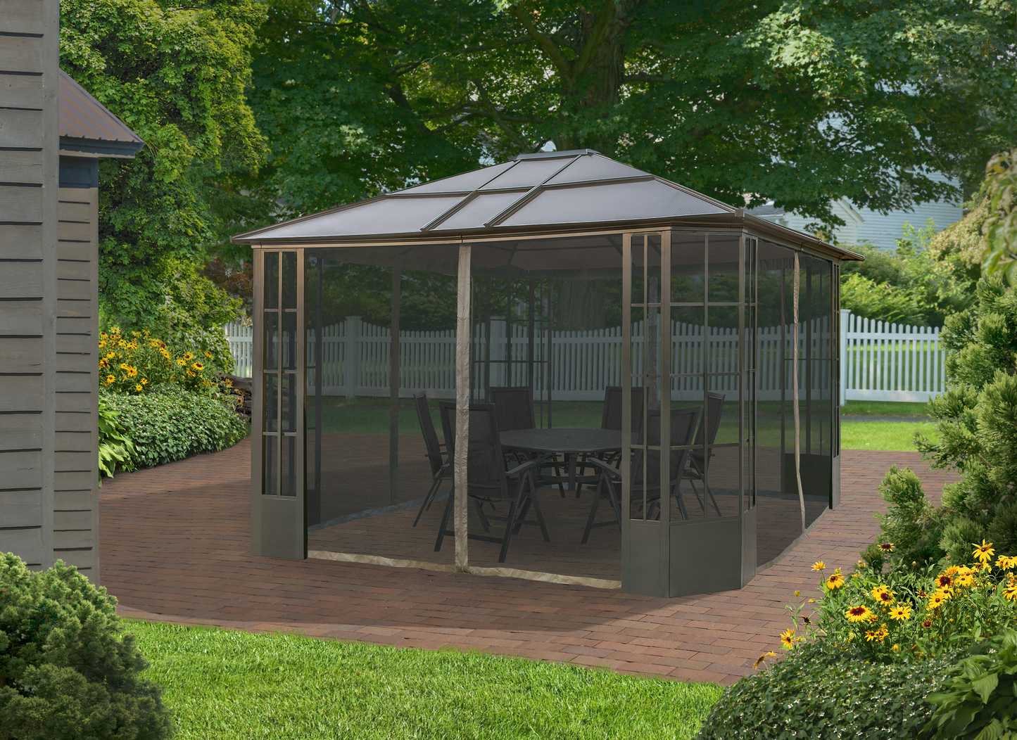 Savino Gazebo - 10' x 12' (nylon mosquito net included)
