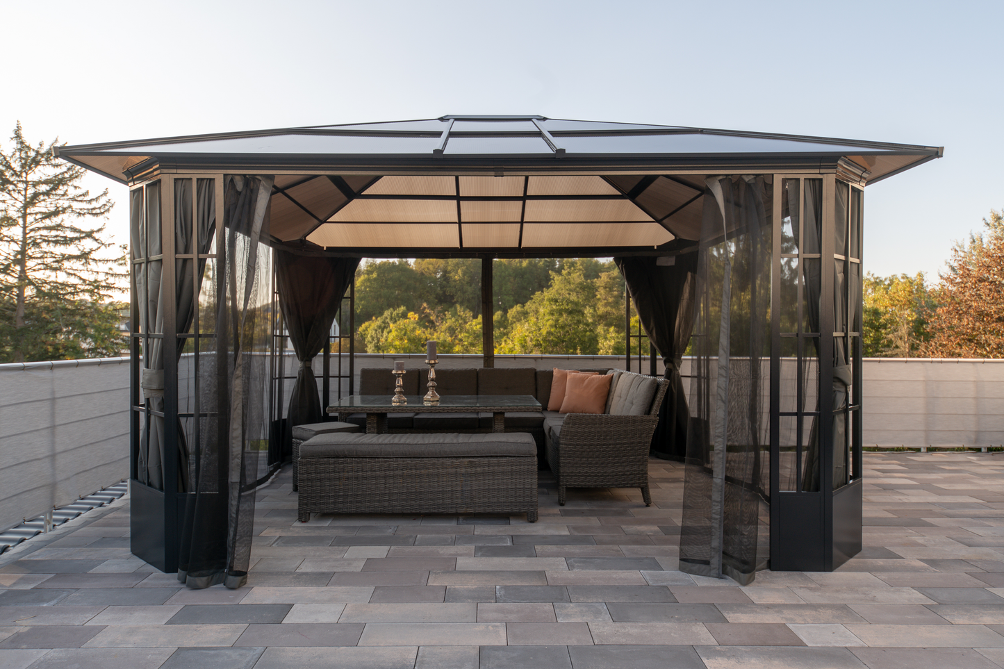 Savino Gazebo - 12' x 14' (Nylon mosquito net included