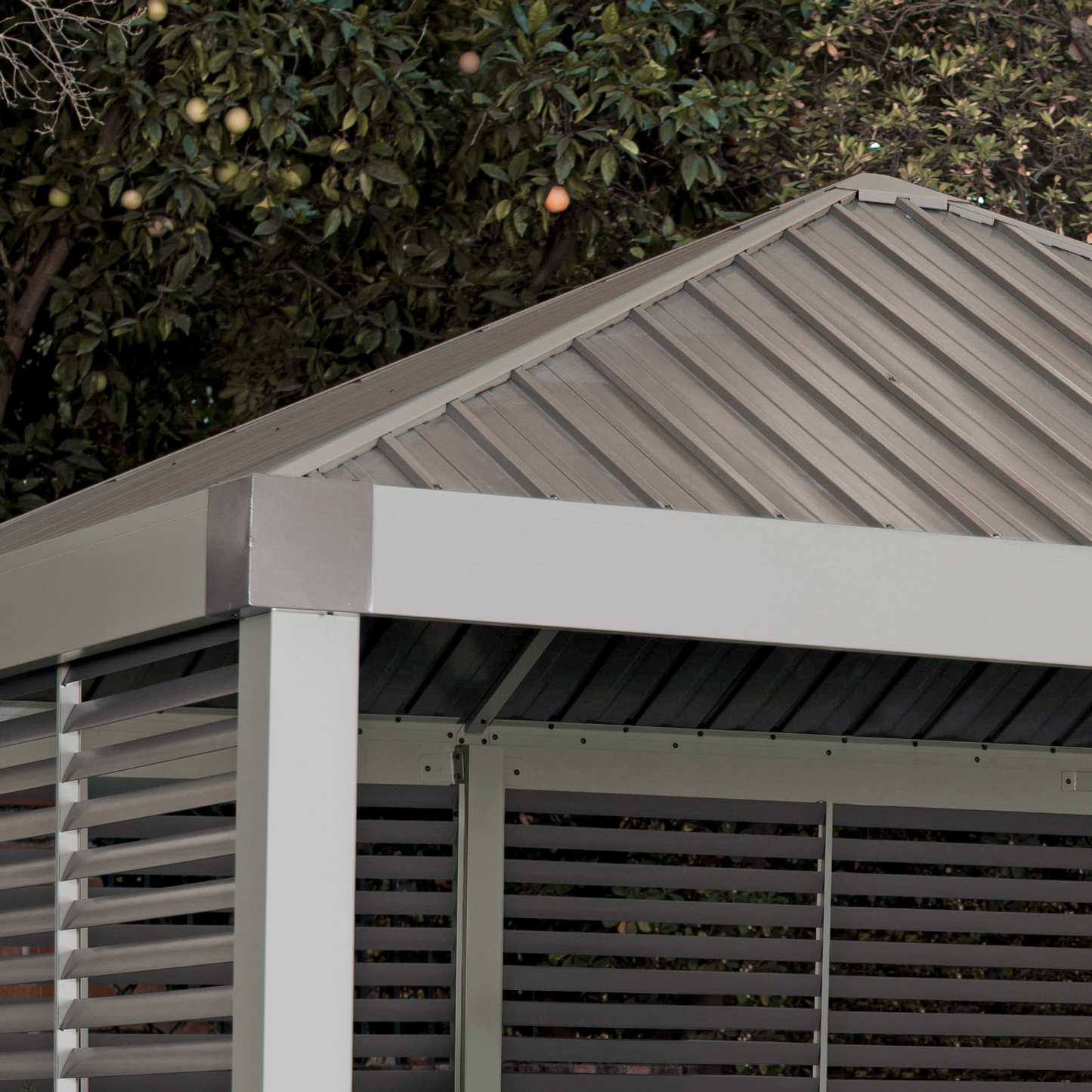 Nanda Hardtop 12' x 12' Gazebo Outdoor (Weather-Resistant with Mosquito Net)