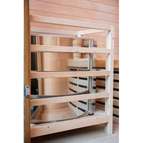 Bristow 2-Person Outdoor Wet/Dry Traditional Sauna with Harvia Heater