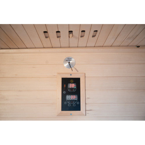 Bristow 2-Person Outdoor Wet/Dry Traditional Sauna with Harvia Heater