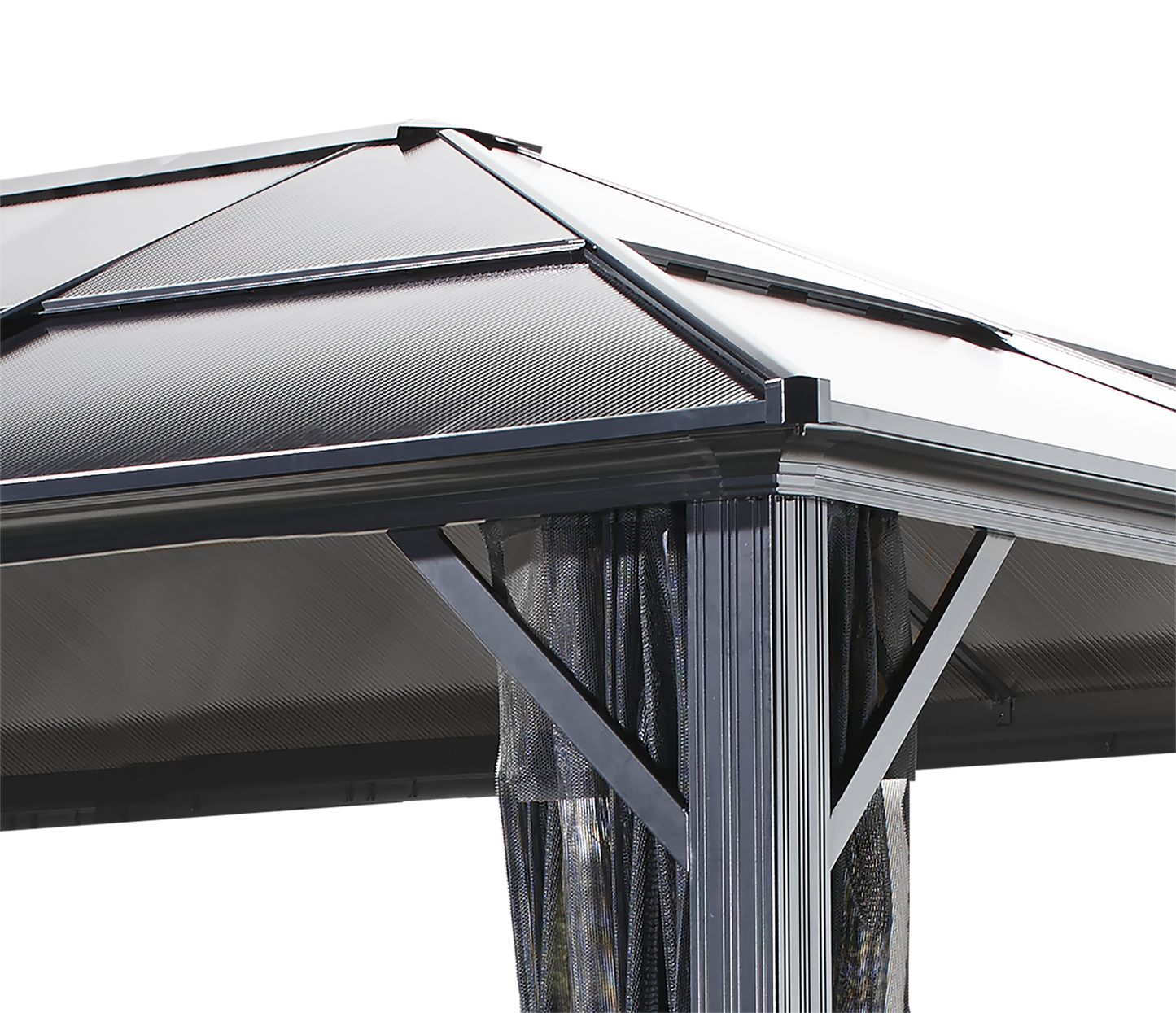 Meridien Gazebo - 10' x 14' (Transparent Roof)