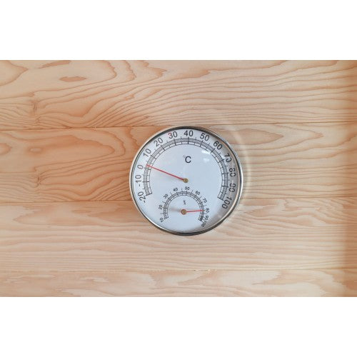 Tiburon 4-Person Indoor Traditional Sauna (Double Bench) with 6kW Harvia Heater