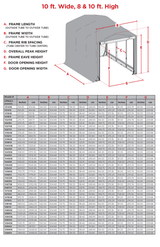 ShelterTube Wind and Snow-Load Rated Garage, 10x23x10 Gray