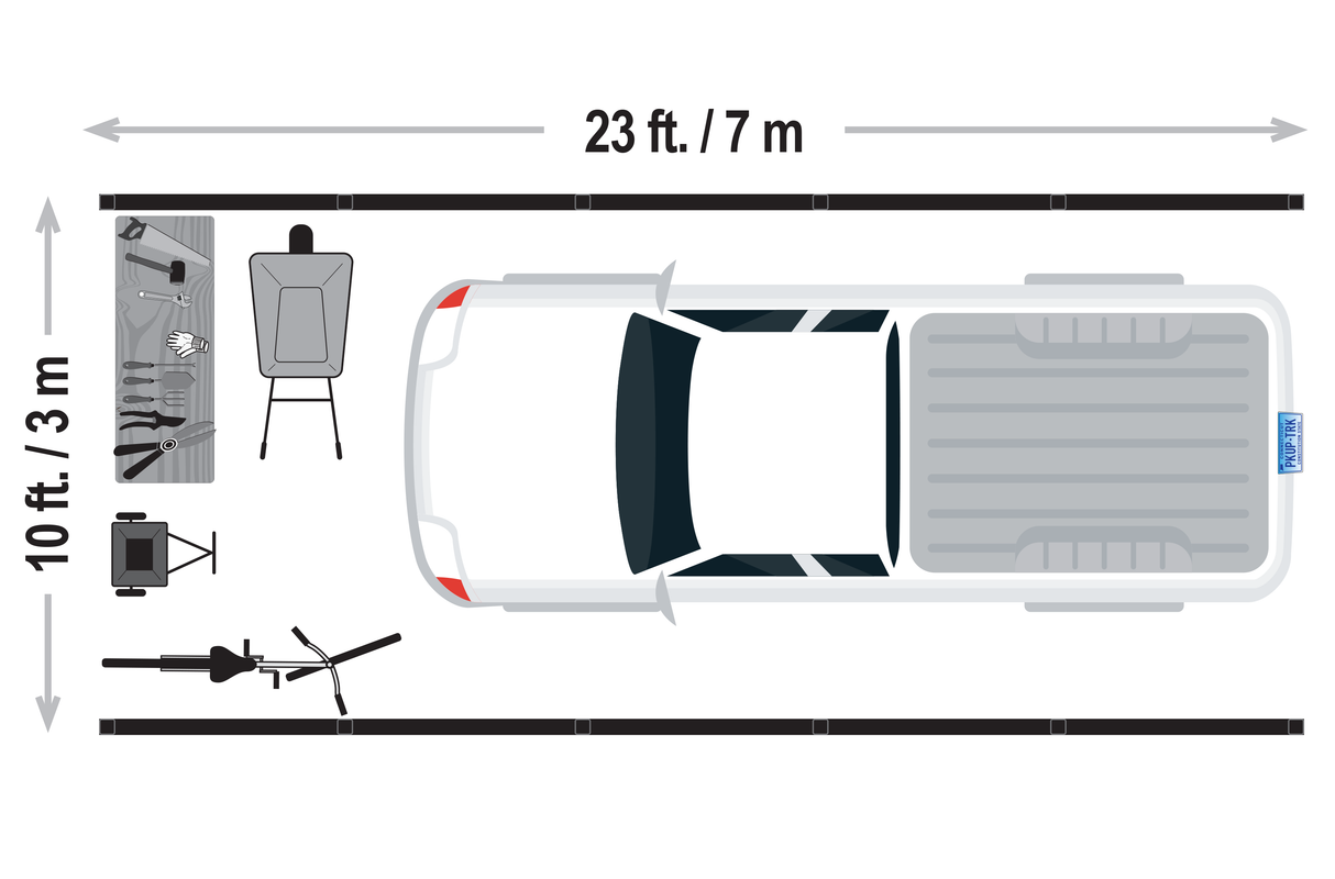 ShelterTube Wind and Snow-Load Rated Garage, 10x23x10 Gray