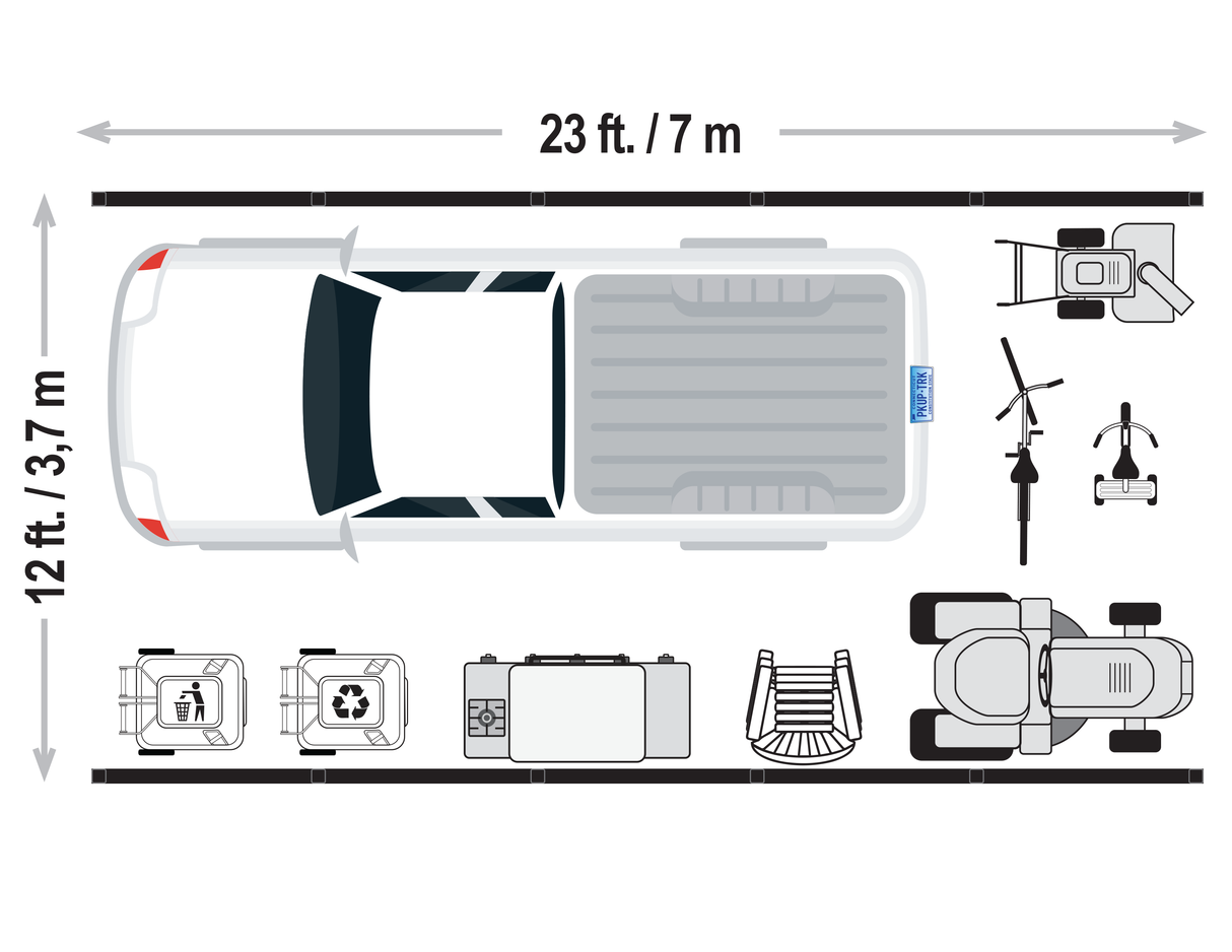 ShelterTube Wind and Snow-Load Rated Garage, 12x23x8 Gray