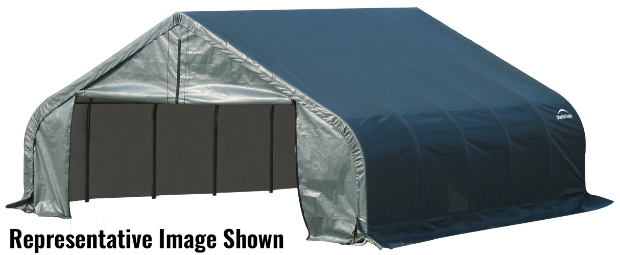 ShelterCoat 18 x 20 ft. Garage Peak Green STD