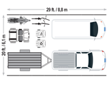 Arrow Carports Galvanized Steel Carport, Double Car Metal Carport Kit, 20' x 29' x 7', Eggshell