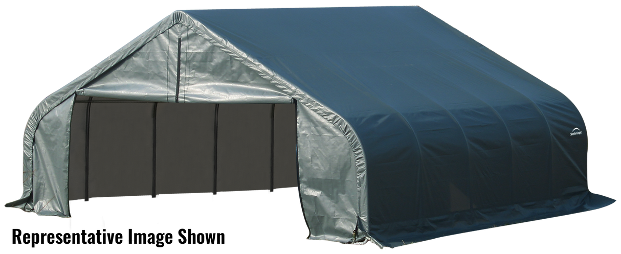 ShelterCoat 22 x 24 ft. Garage Peak Green STD