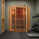 Tiburon 4-Person Indoor Traditional Sauna (Double Bench) with 6kW Harvia Heater