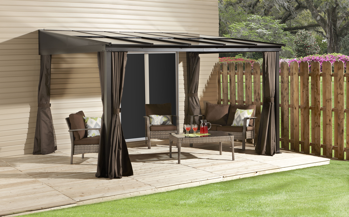 Sojag Pompano 10 ft. x 12 ft. Wall Gazebo