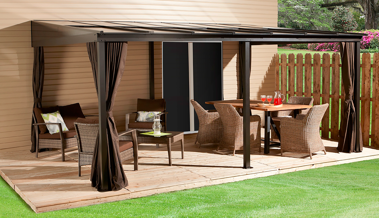 Sojag Pompano 12 ft. x 16 ft. Wall-Mounted Gazebo