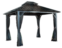Genova II Gazebo - 12' x 14' (With nylon mosquito net)