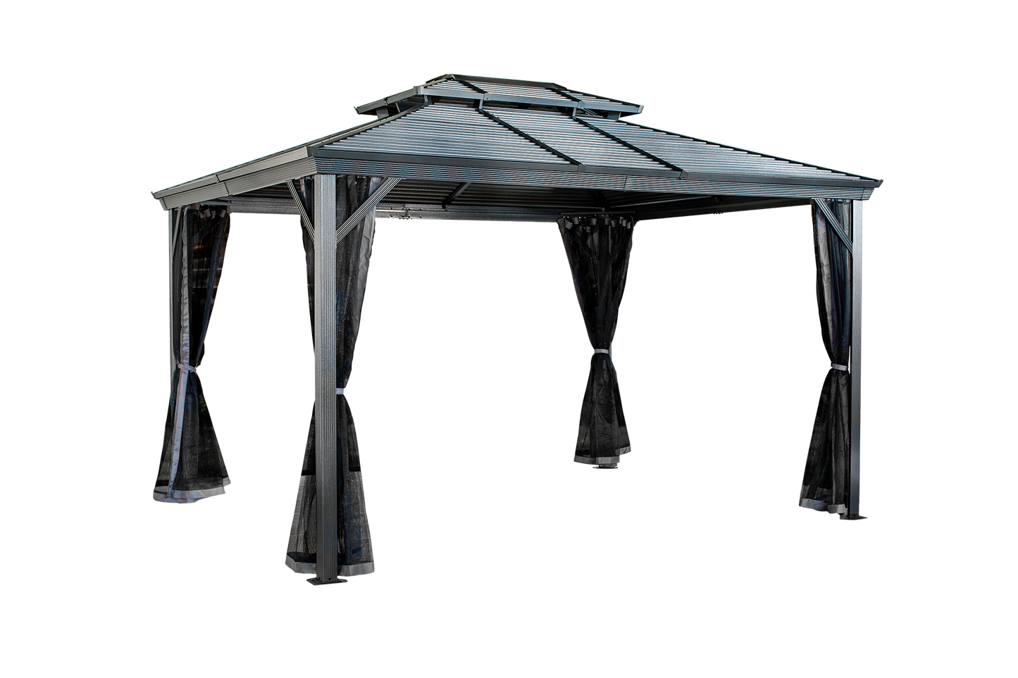 Ventura II Hardtop Gazebo - 10' x 12' (With nylon mosquito net)