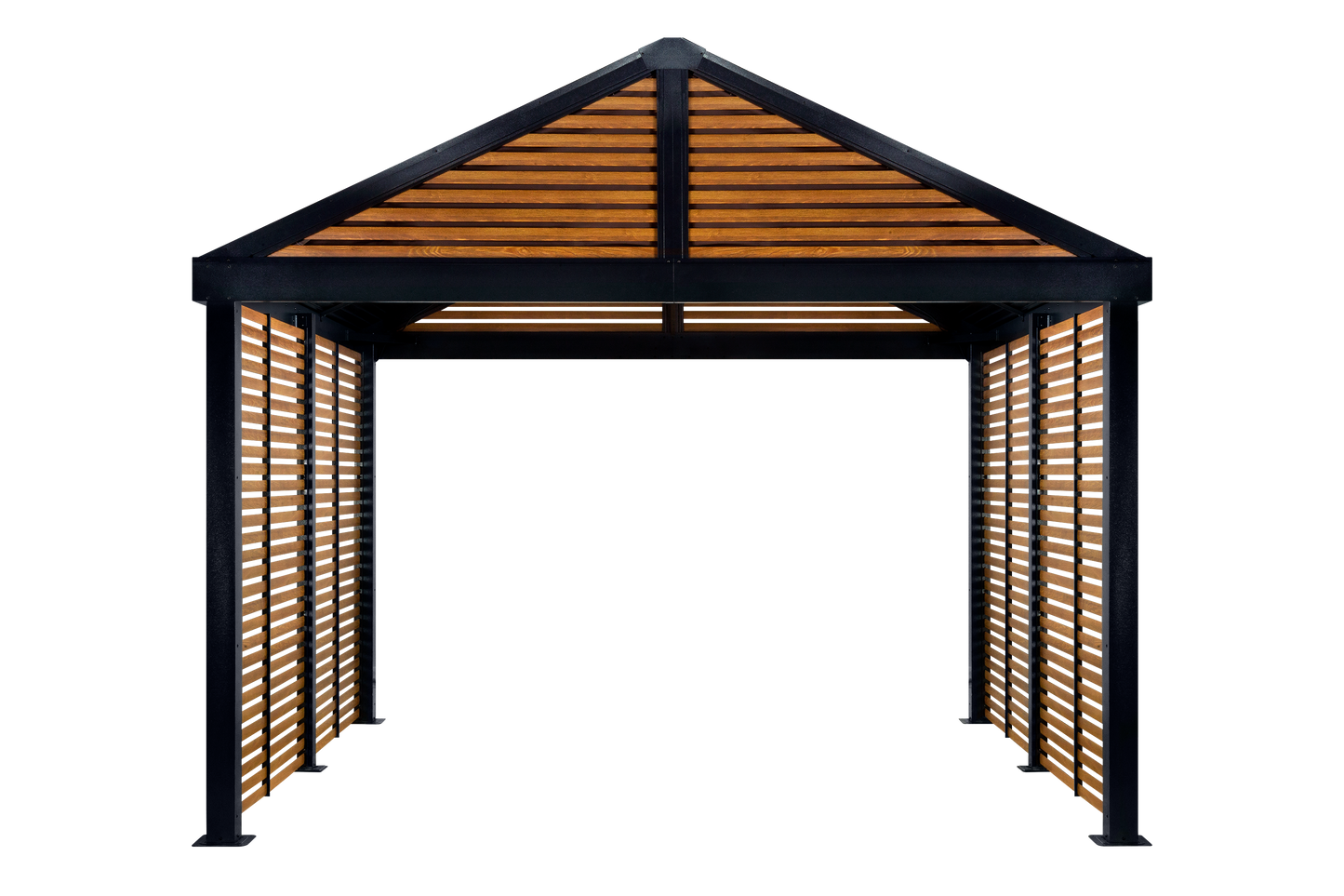 Sojag Outdoor 12' x 12' Boda Louver Wall Hardtop Gazebo Outdoor Sun Shelter