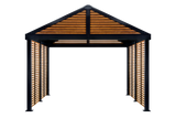 Sojag Outdoor 12' x 12' Boda Louver Wall Hardtop Gazebo Outdoor Sun Shelter