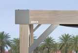 Sojag Fontana Wood Finish Aluminum Frame 10 x 12 ft Pergola