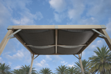 Sojag Fontana Wood Finish Aluminum Frame 10 x 12 ft Pergola