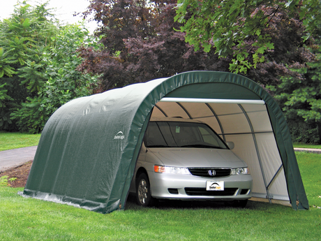 ShelterCoat 12 x 20 ft. Wind and Snow Rated Garage Round Green STD