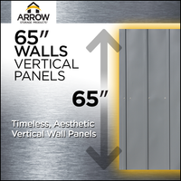 Arrow Classic Steel Storage Shed, 8x6, Flute Grey