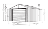 Arrow Murryhill 12 x 10 Garage, Steel Storage Building