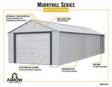 Arrow Murryhill 14 x 31 Garage, Steel Storage Building