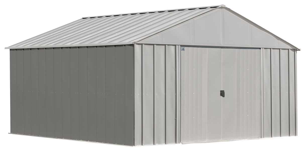 Arrow Classic Metal Shed, 12 x 12, Flute Grey