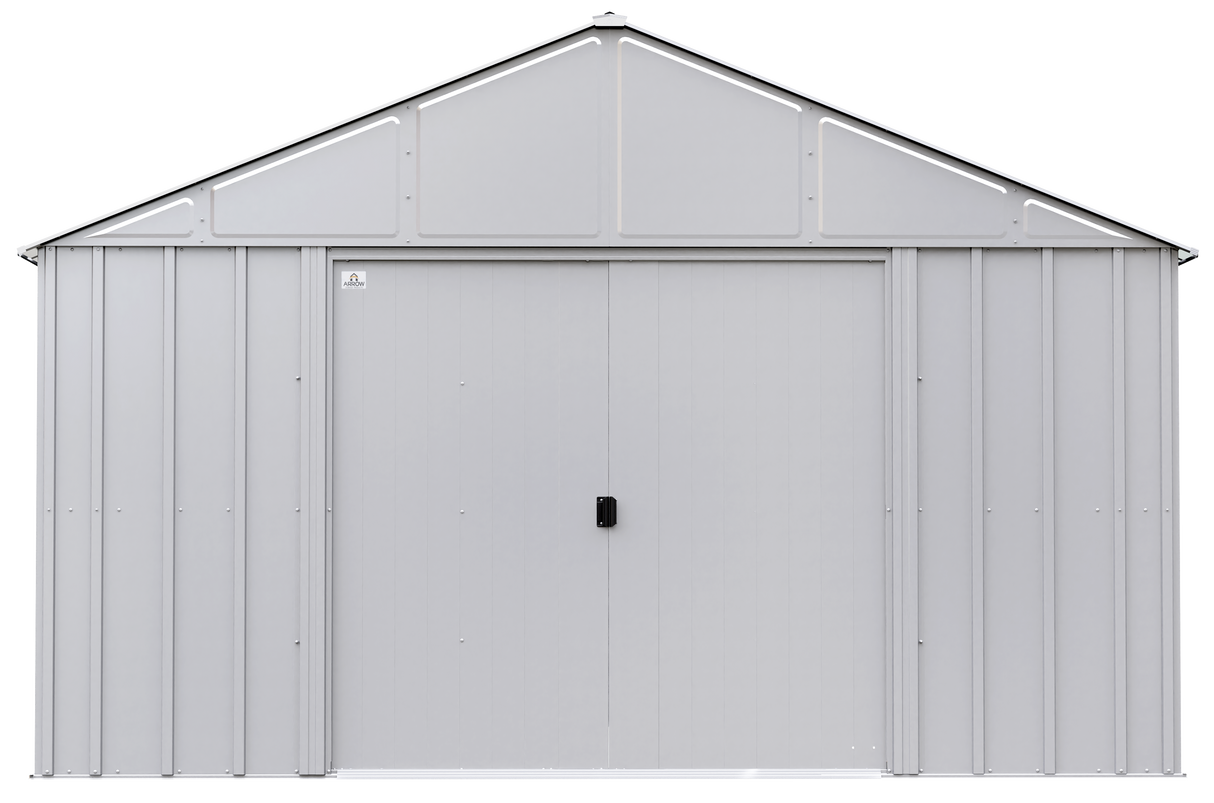 Arrow Classic Metal Shed, 12 x 12, Flute Grey