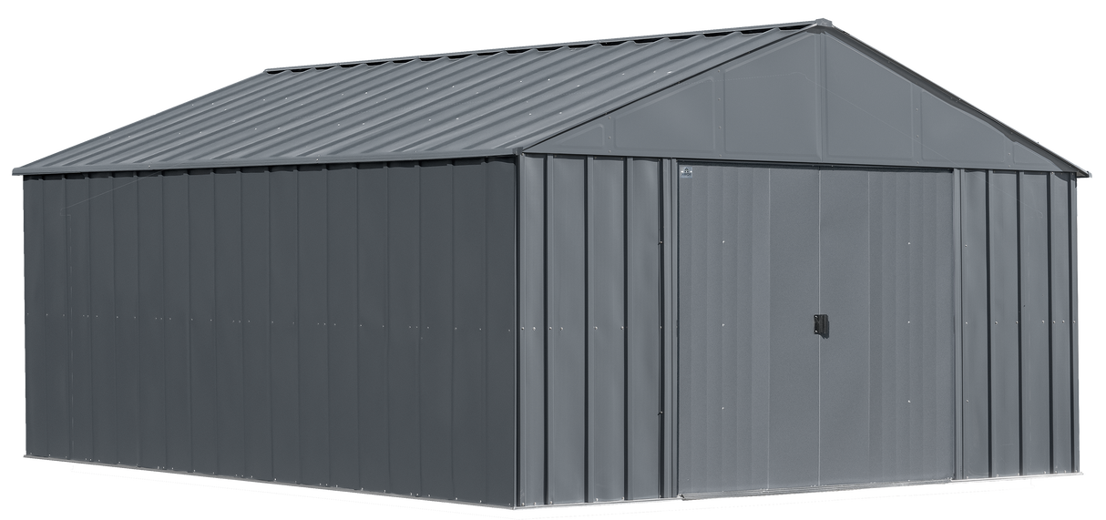 Arrow Classic Metal Shed, 12 x 14, Charcoal