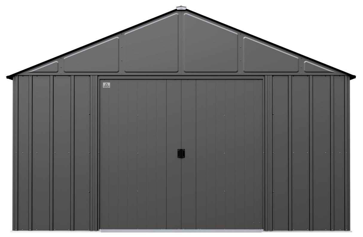 Arrow Classic Metal Shed, 12 x 14, Charcoal