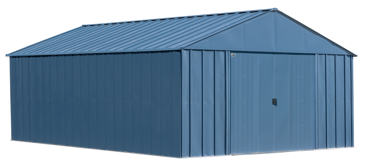 Arrow Classic Metal Shed, 12 x 17, Blue Grey