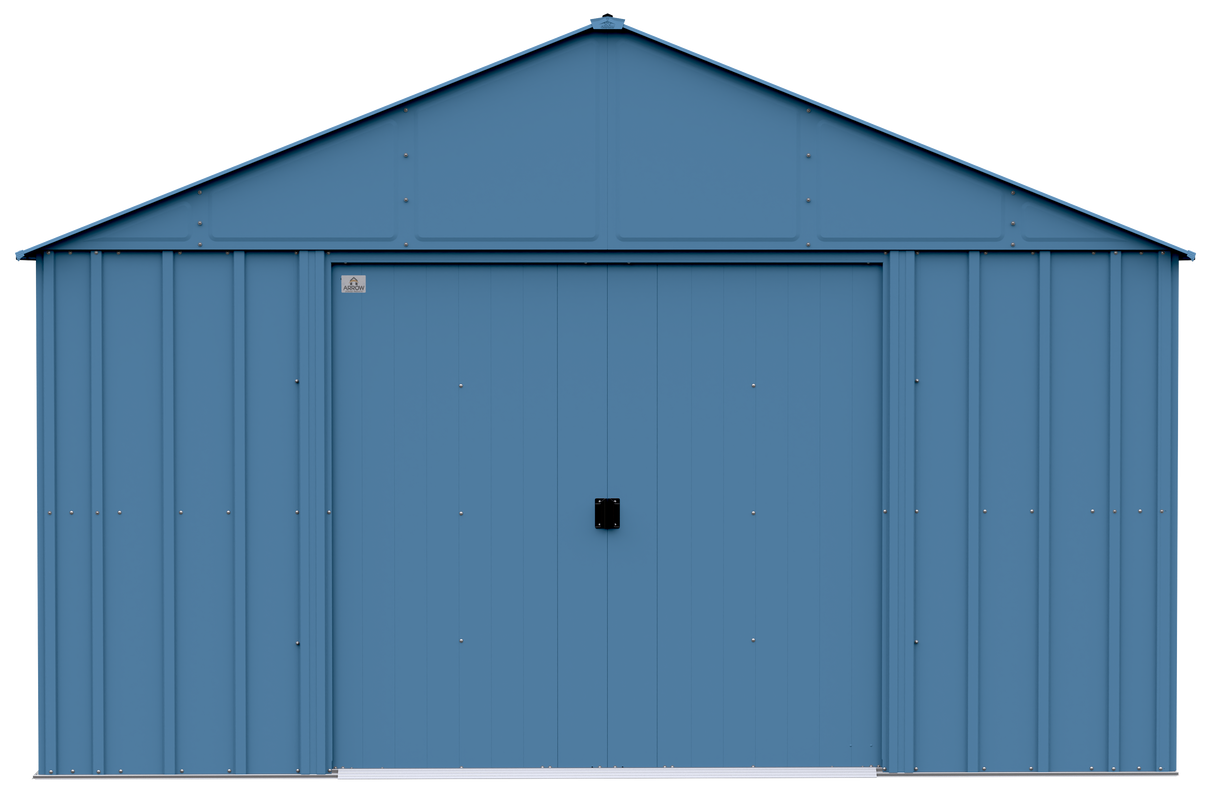 Arrow Classic Metal Shed, 12 x 17, Blue Grey