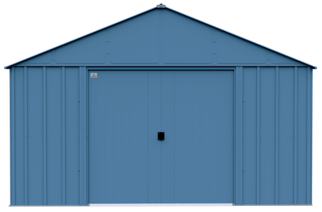 Arrow Classic Metal Shed, 12 x 17, Blue Grey