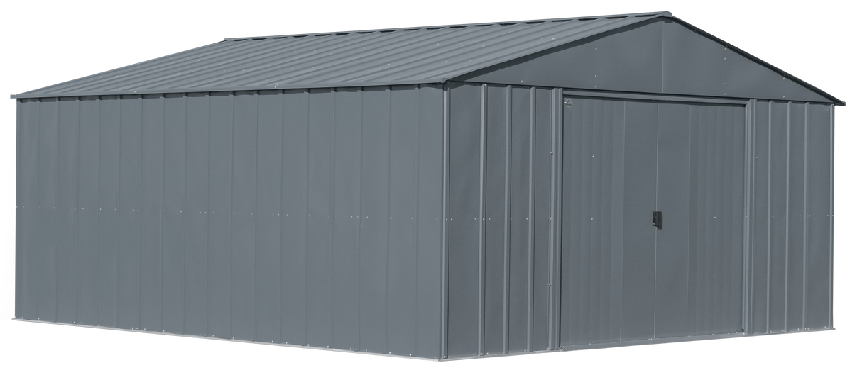 Arrow Classic Metal Shed, 14 x 14, Charcoal