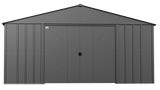 Arrow Classic Metal Shed, 14 x 14, Charcoal