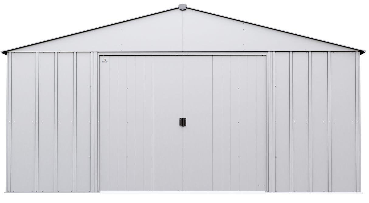 Arrow Classic Metal Shed, 14 x 14, Flute Grey