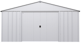 Arrow Classic Metal Shed, 14 x 14, Flute Grey