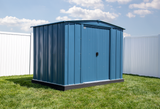 Arrow Classic Steel Storage Shed, 8x6, Blue Grey