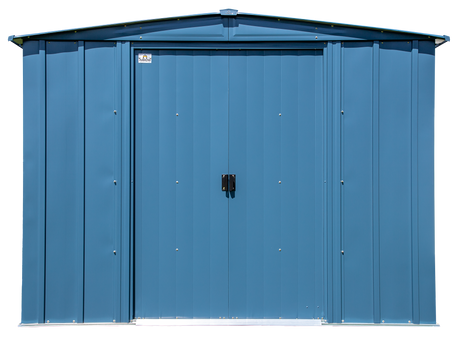 Arrow Classic Steel Storage Shed, 8x6, Blue Grey