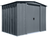 Arrow Classic Steel Storage Shed, 8x6, Charcoal