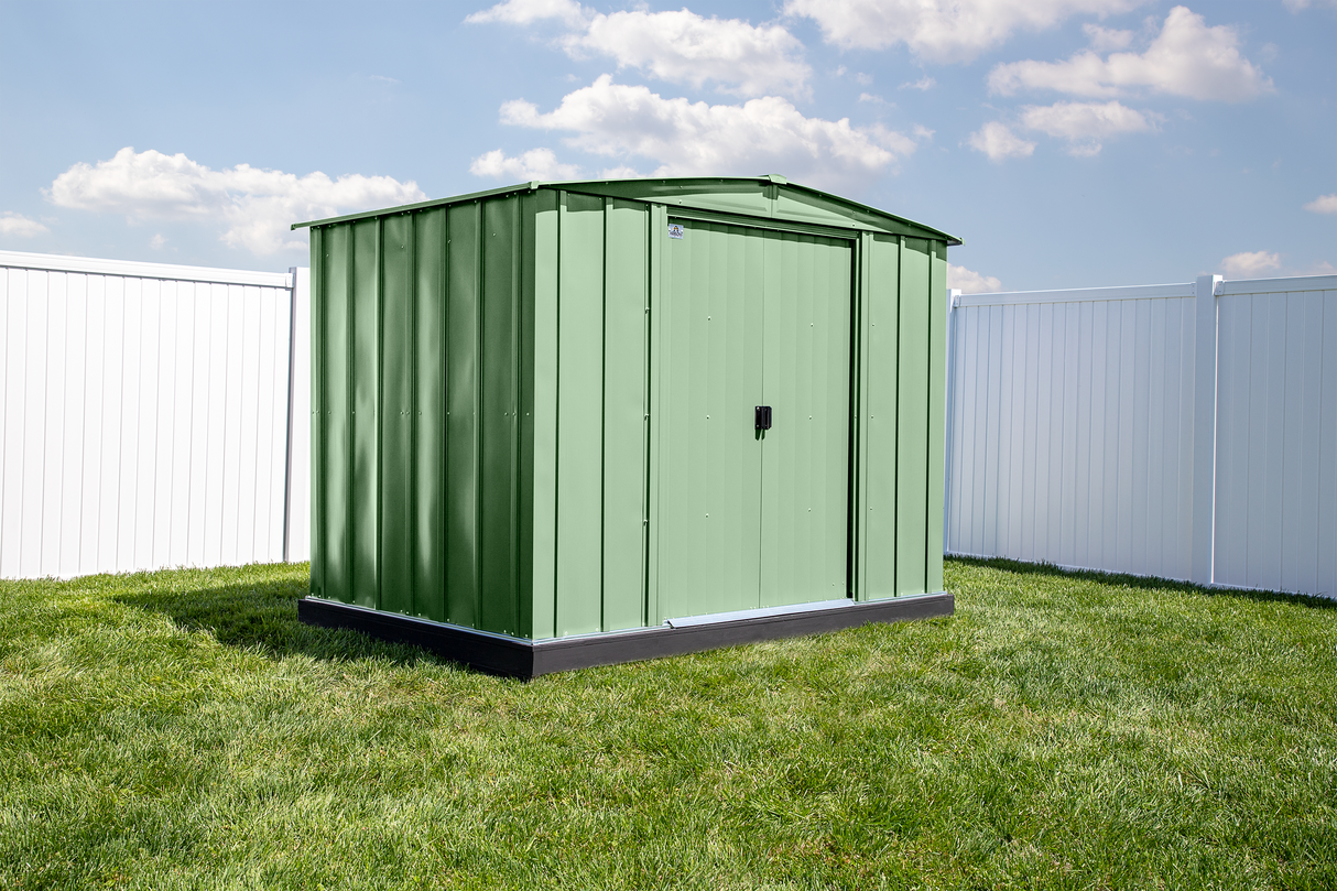 Arrow Classic Steel Storage Shed, 8x6, Sage Green