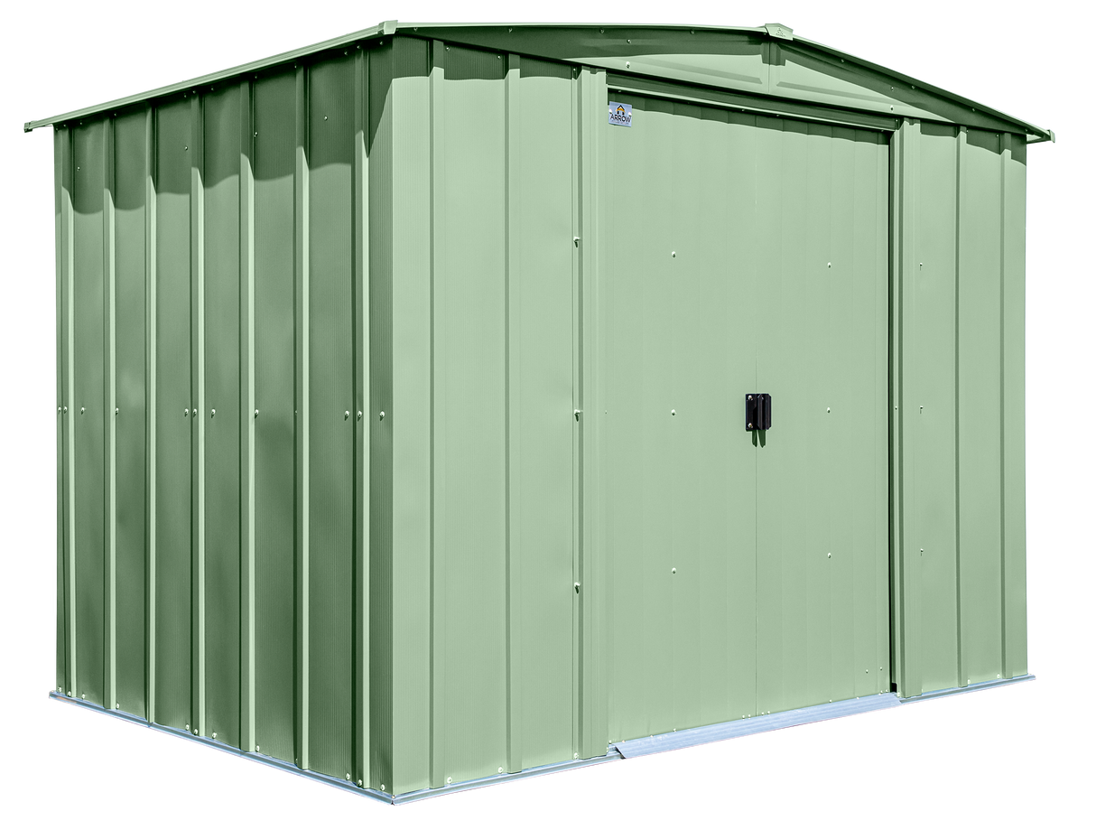 Arrow Classic Steel Storage Shed, 8x6, Sage Green