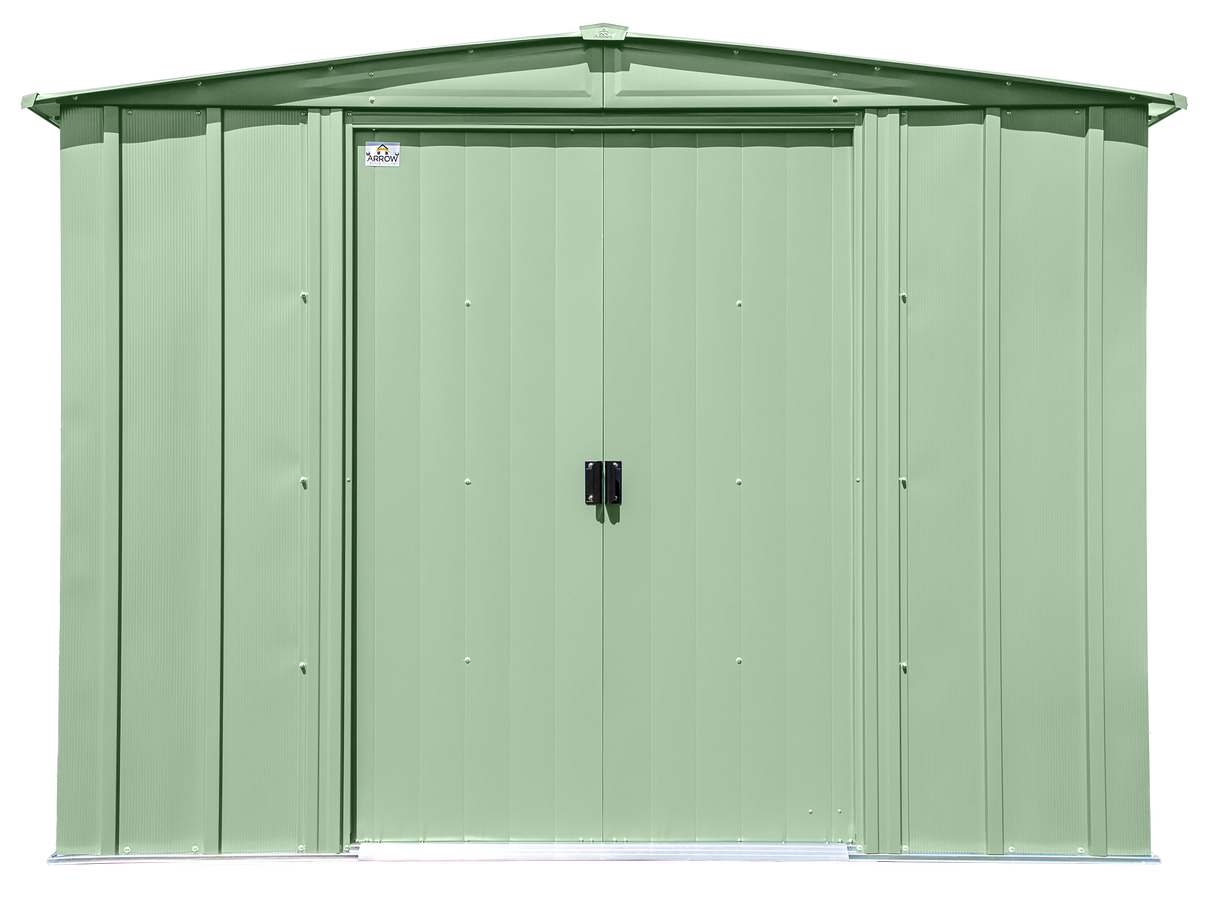 Arrow Classic Steel Storage Shed, 8x6, Sage Green