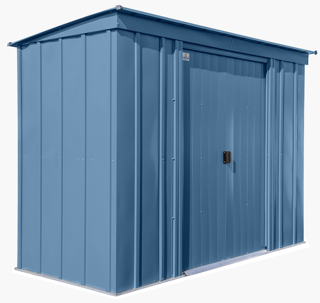 Arrow Classic Steel Storage Shed, 8x4, Blue Grey