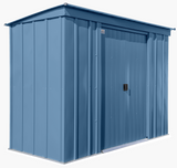 Arrow Classic Steel Storage Shed, 8x4, Blue Grey