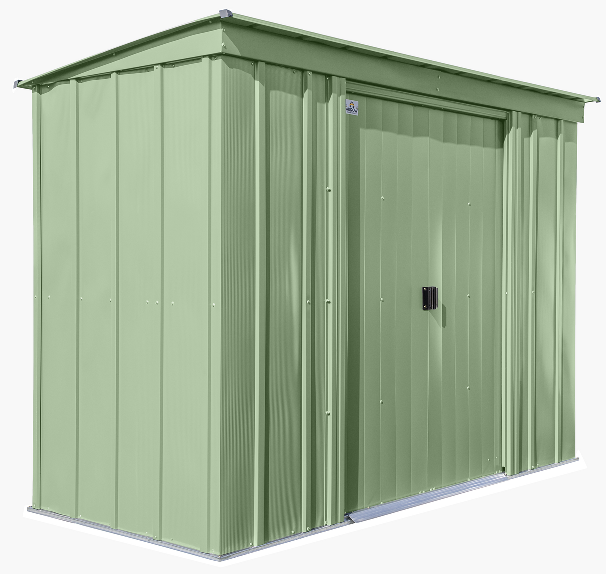 Arrow Classic Steel Storage Shed, 8x4, Sage Green