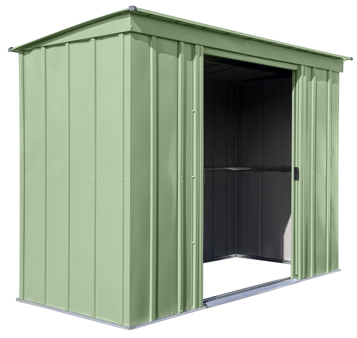 Arrow Classic Steel Storage Shed, 8x4, Sage Green