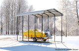 Arrow Carports Galvanized Steel Carport, RV Metal Carport Kit, 14' x 42' x 14', Charcoal