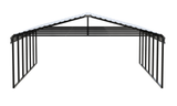 Arrow Carports Galvanized Steel Carport, Double Car Metal Carport Kit, W/2SIDED 20' x 29' x 9', Eggshell