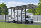 Arrow Carports Galvanized Steel Carport, RV Metal Carport Kit, 14' x 33' x 14', Charcoal